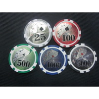 Rental Chips set 500 Royal Flush Royal Poker